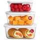 thumbnail image 1 of Contenedores para Almacenamiento de Alimentos Chef Preserve con Sellado al Vacío de Vidrio 3 piezas, 1 of 6