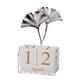 thumbnail image 4 of Calendario Perpetuo Visualización De Fecha Exquisito Para Decoración Mesa Hoja De Ginkgo Plata, 4 of 5