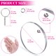 thumbnail image 4 of Bases de llavero Audab transparentes de 5 cm – Kit de 108 piezas, 4 of 7