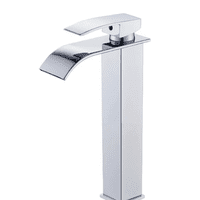 Genérico - Grifo De Baño Con Caño Alto En Cascada De Latón, Grifo Monomando