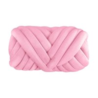 Magideal - Hilo Grueso De Terciopelo De 500G Para Tejer Alfombra De Diy, Hilo Tubular Jumbo Suave Para Proyectos De Macramé, Tapiz, Alfombras, Ganchill , Rosa Claro