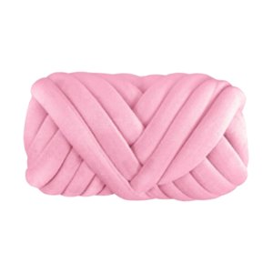 Magideal - Hilo Grueso De Terciopelo De 500G Para Tejer Alfombra De Diy, Hilo Tubular Jumbo Suave Para Proyectos De Macramé, Tapiz, Alfombras, Ganchill , Rosa Claro