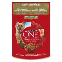 Alimento Húmedo Perro Adulto Sabor Carne, Pollo Y Cordero Pouch 85 G Purina One