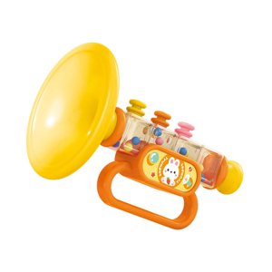 Magideal - Juguetes De Trompeta, Juguetes Para Bebés, Niños Pequeños, Regalos Musicales De Cumpleaños, Animales De Dibujos Animados, Juguetes Con Altavoz Pequeño Amarillo