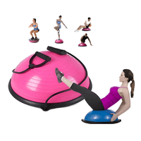 Genérico - Bosu Para Ejercicios De Yoga Equilibrio Pilate Gimnasio 46Cm Rosado