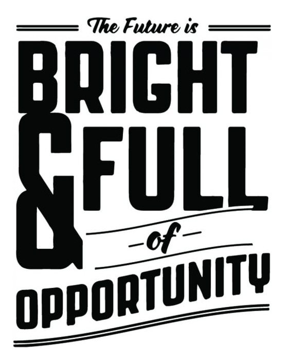 Rienda Libre Graphics - Decomural The Future Is Bright Inspirational Ws-34294