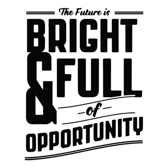 Decomural The Future Is Bright Inspirational WS-34294
