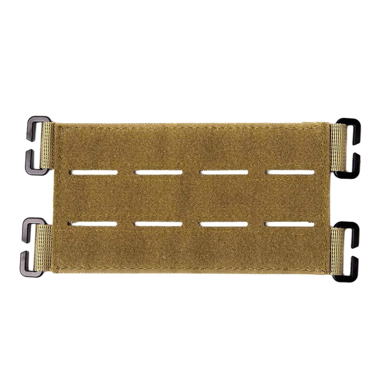 Ioensy - Molle Patch Panel Molle System Attachment Patch Holder Para Bolsa Chaleco Mochila Marrón