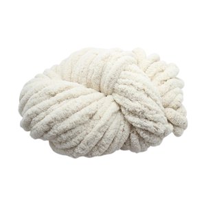 Bothyi - Hilo Grueso De Chenilla Lavable, Hilo Súper Voluminoso Para Tejer A Ganchillo, Color Beige