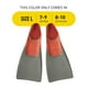 thumbnail image 2 of Aletas de natación FINIS Long Floating 7-9 rojas/grises para todas las edades, 2 of 3