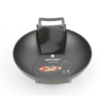 Homewell - Sartén Wok De Hierro Fundido 32X28X10Cm