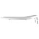 thumbnail image 2 of Asiento para inodoro Bemis 2155CT comercial, frente abierto, blanco, 2 of 7
