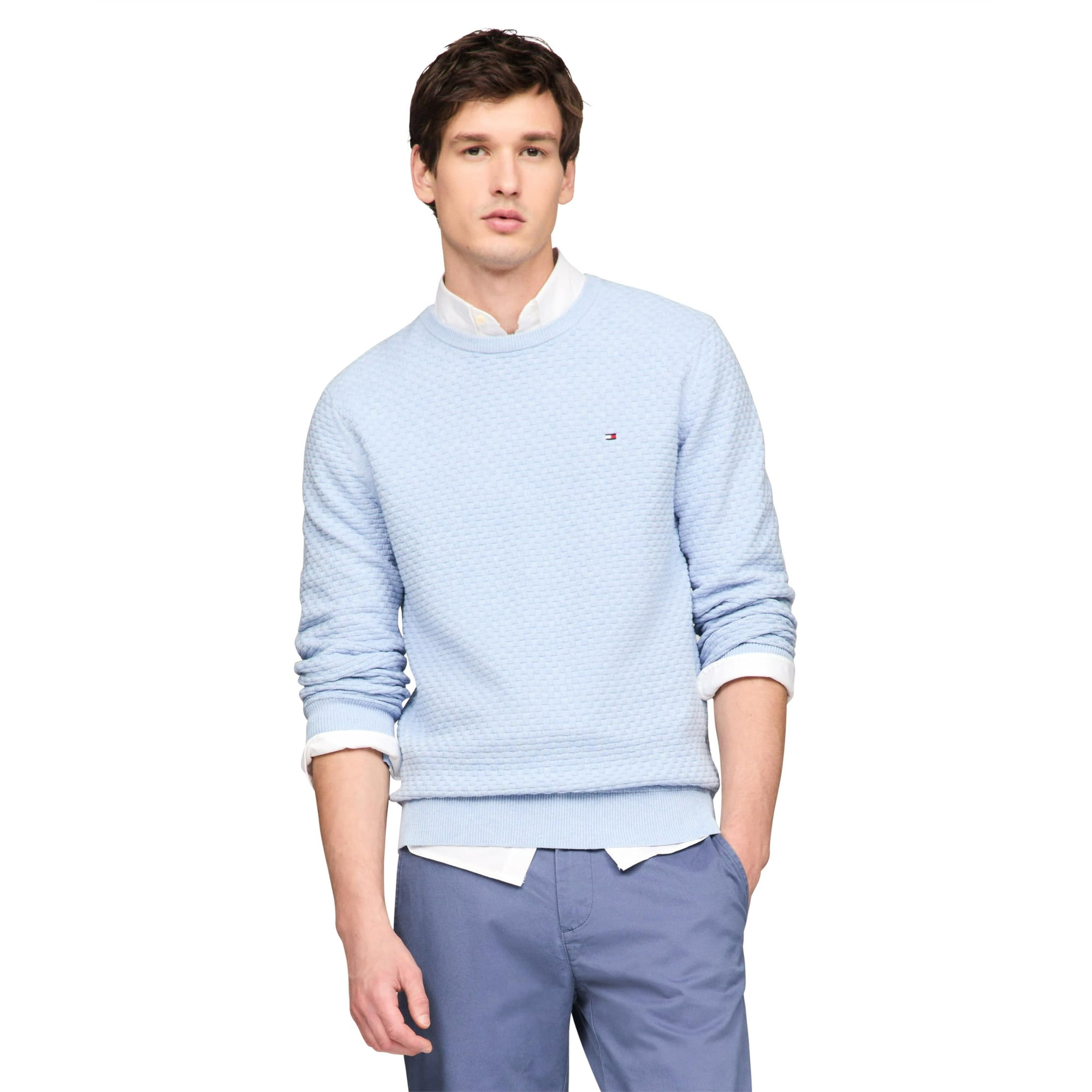 Tommy Hilfiger - Jersey Con Cuello Redondo Estructurado 9gg Para Hombre