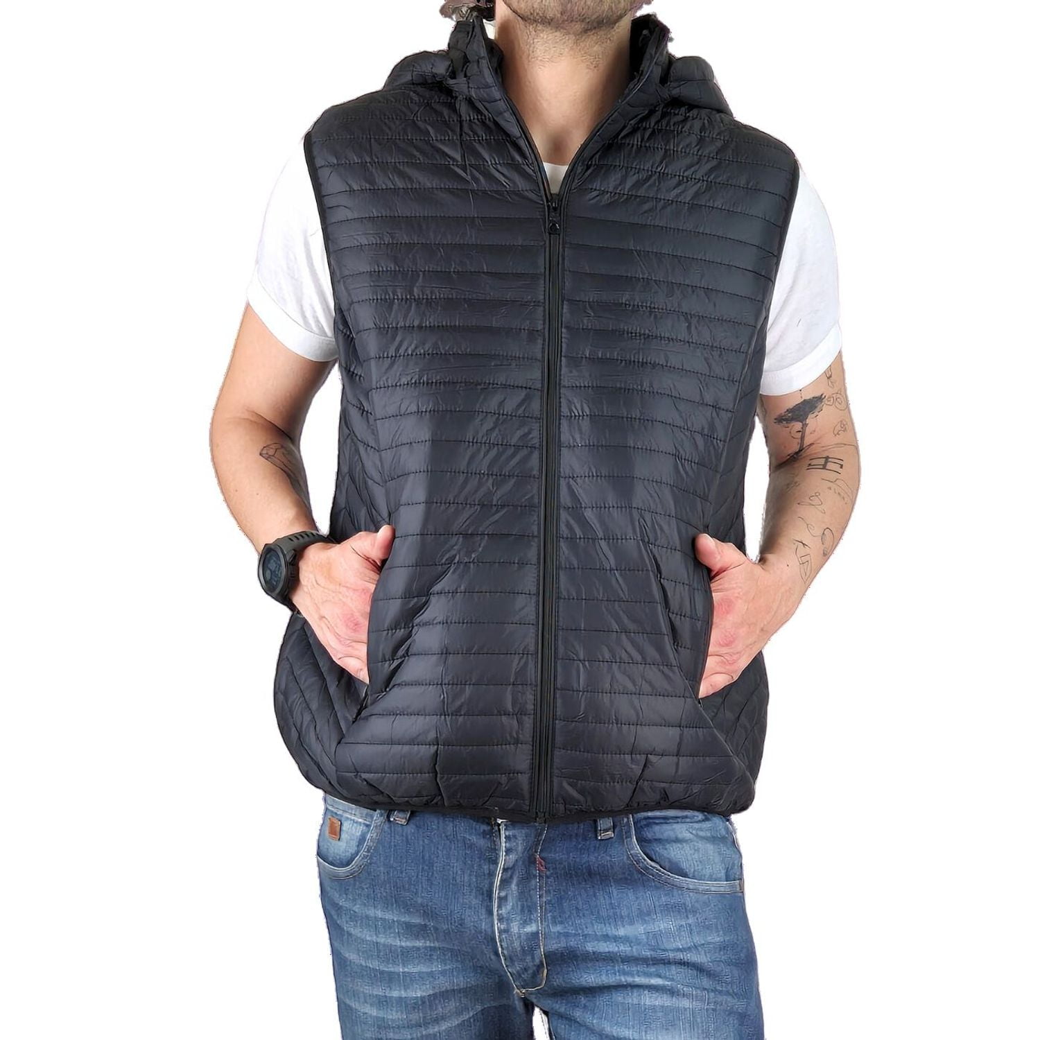 Likeshop - Parka Sin Mangas Hombre Chaqueta Premium Excelente Calidad H72