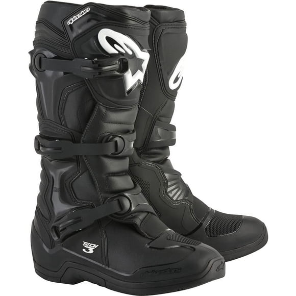 Botas de moto Alpinestars Tech 3 negras para hombre talla 10