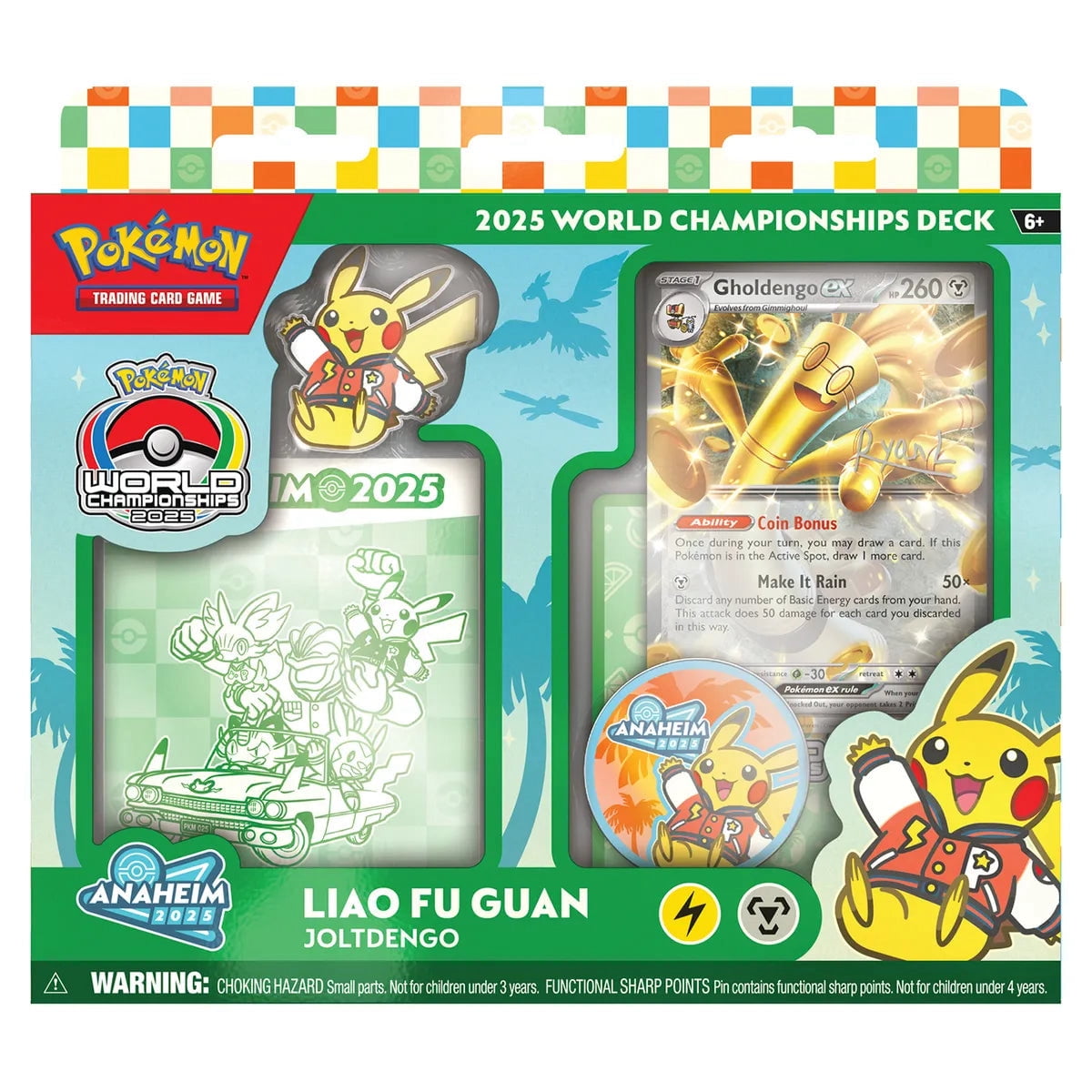 Pokemon Tcg WC Deck (2025) Ing - Liao Fu Guan Joltdengo