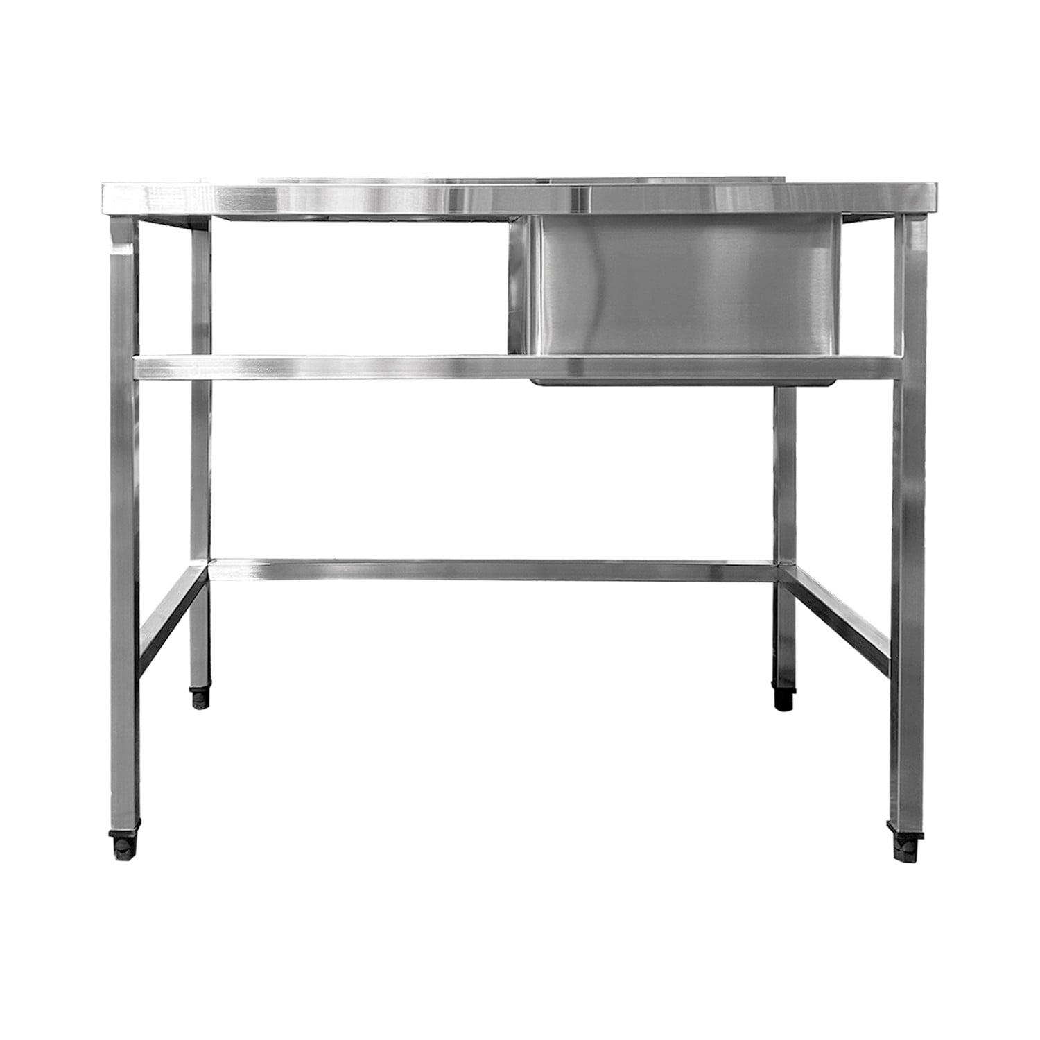 Imas - Lavadero Mural 1 Taza Secador Izquierdo Acero Inoxidable 140x60 Cm