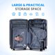 thumbnail image 5 of Luggage Simple Deluxe Carry On de 20 pulgadas con ruedas giratorias, color azul, 5 of 7