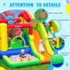thumbnail image 3 of Castillo inflable FBSPORT con tobogán y piscina de pelotas para niños, 3 of 8