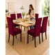thumbnail image 2 of Juego De 6 Fundas Para Sillas De Comedor Ajustables Texturizadas, 2 of 6