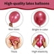 thumbnail image 3 of Balloons Ztikug, látex metálico rojo, 12 pulgadas, 50 unidades, 3 of 6