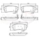 thumbnail image 2 of Pastillas Freno para auto Hyundai Accent 2005-2010 Trasero, 2 of 4