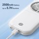 thumbnail image 3 of Ventilador de mano Allxin 16 cm recargable plegable blanco, 3 of 7