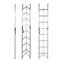 Genérico - Escalera Plegable Aluminio 8 Escalones Tijera 150Kg