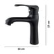 thumbnail image 5 of Llave Grifería Lavamanos Profesional Monomando Curvo Negro Calidad Negro Mate, 5 of 5