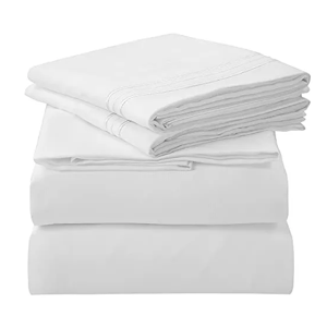 Genérico - Sabanas Lujo 1800 Hilos 1.5 Plaza 3Angeli Color Gris