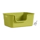 thumbnail image 2 of Caja De Arena Abierta Inodoro Para Gatos Con Manijas Huecas Fácil De Limpiar Para Gatos De Interior Verde, 2 of 5