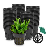 Macetas De Malla Growneer 100 Piezas 7.6 Cm Hidropónicas De Alta Resistencia + Etiquetas