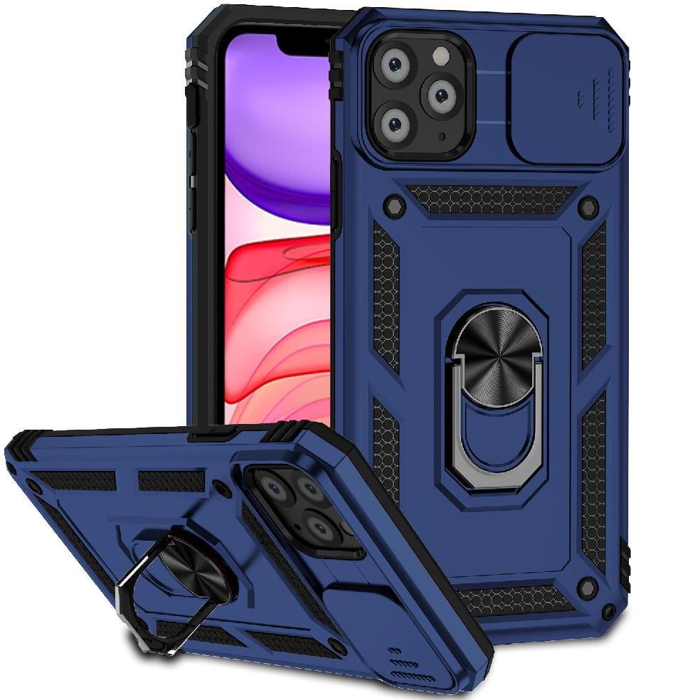 Estuche Gangxun Para Iphone 11 Pro Max, Soporte Giratorio 360°, Estilo Mecánico Y Magnético
