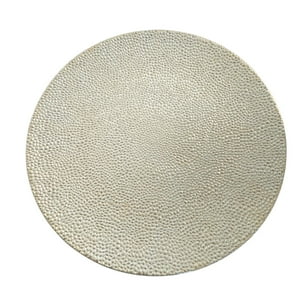 Diorama - Set De 4 Platos Decorativos Porta Platos Dorados Con Poros