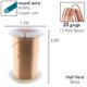 thumbnail image 4 of Wire The Beadsmith, cobre, calibre 20, resistente al deslustre, 13,7 m, 4 of 7