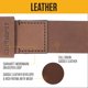 thumbnail image 4 of Cinturón Carhartt de cuero Saddle para hombre, negro, talla 32, 4 of 6