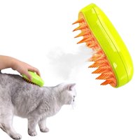 Defensor - Cepillo Automático Para Gatos A Vapor 3 En 1 Color Verde