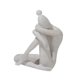 thumbnail image 4 of Escultura Abstracta Sujetalibros Decorativo Estatua De Arte Moderno Para Estantería Oficina Blanco Envejecido, 4 of 5