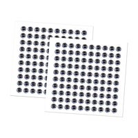 Magideal - 200 Uds Simulación De Ojos De Señuelo Holográficos Ojos De Señuelo De Pesca Atado Señuelos Diy Accesorio De Señuelo Portátil Resina Biónica Ojos De 5Mm