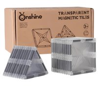 Onshine - Magnéticos Didácticos 4D Para Construcción 20 Piezas Transparentes