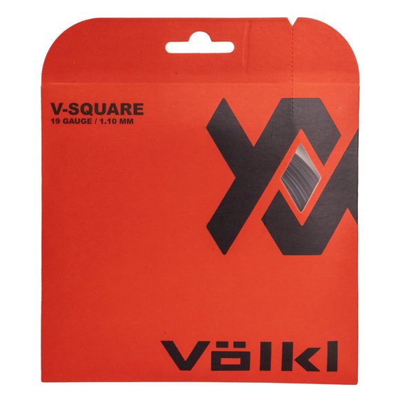 Cuerda de Tenis Volkl V‑Square 19 g Negra de Copolímero