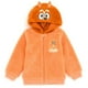 thumbnail image 1 of Sudadera con capucha Bluey Bingo para niños pequeños, acogedora, sherpa, con cremallera, naranja, 5T, 1 of 3