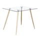 thumbnail image 2 of Mesa Cuadrada Vitreo 80x80 | Vidrio templado | Diseño Nórdico | blanco 80x80, 2 of 5