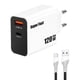 thumbnail image 2 of Cargador 120w Carga Rápida 2 Puertos Cable Usb-a A Tipo C, 2 of 4