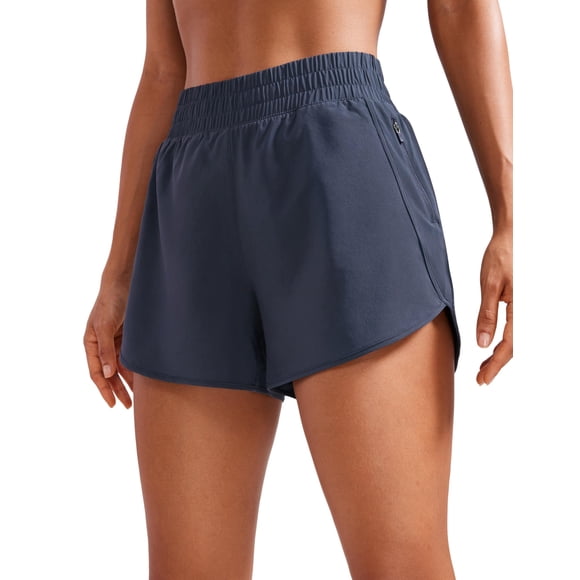 Shorts CRZ YOGA Dolphin Navy tiro alto secado rápido talla L