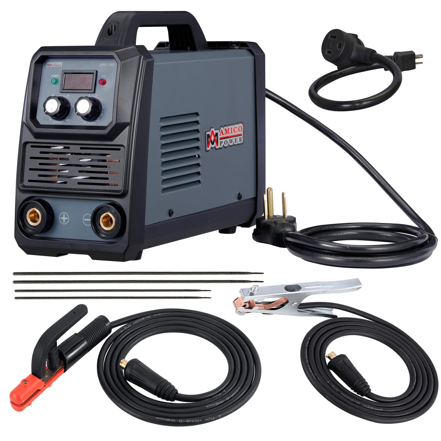 Soldadora Amico Power Arc-160 160a Electrodo Lcd 110v/230v