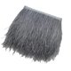 thumbnail image 1 of Pluma De Avestruz Fringe Trim Traje Costura Artesanía Decoración 9-15cm Gris Claro, 1 of 5