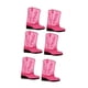 thumbnail image 2 of 6 Cajas De Flores Con Diseño De Botas De Vaquero Para Centro De Mesa De Interior, Color Rosa, 2 of 5