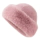 thumbnail image 1 of Gorro de piel sintética para mujer, estilo cosaco ruso, de invierno, peludo, cálido y esponjoso., 1 of 5