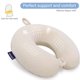 thumbnail image 4 of Almohada cervical de viaje Gosider de espuma viscoelástica con soporte para cuello, color beige, 4 of 7